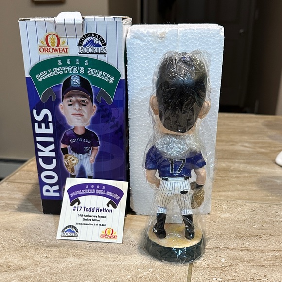 Todd Helton Bobblehead Colorado Rockies Oroweat 2002 Collectors Series - Picture 4 of 12